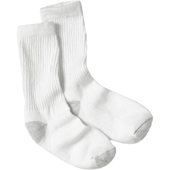 Accessories - Women's White 10-pack Comfirt Cushioned Imported Knit Crew Socks